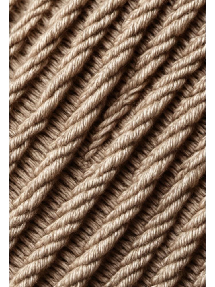 Oatmeal Wool-mohair Pleated Trouser