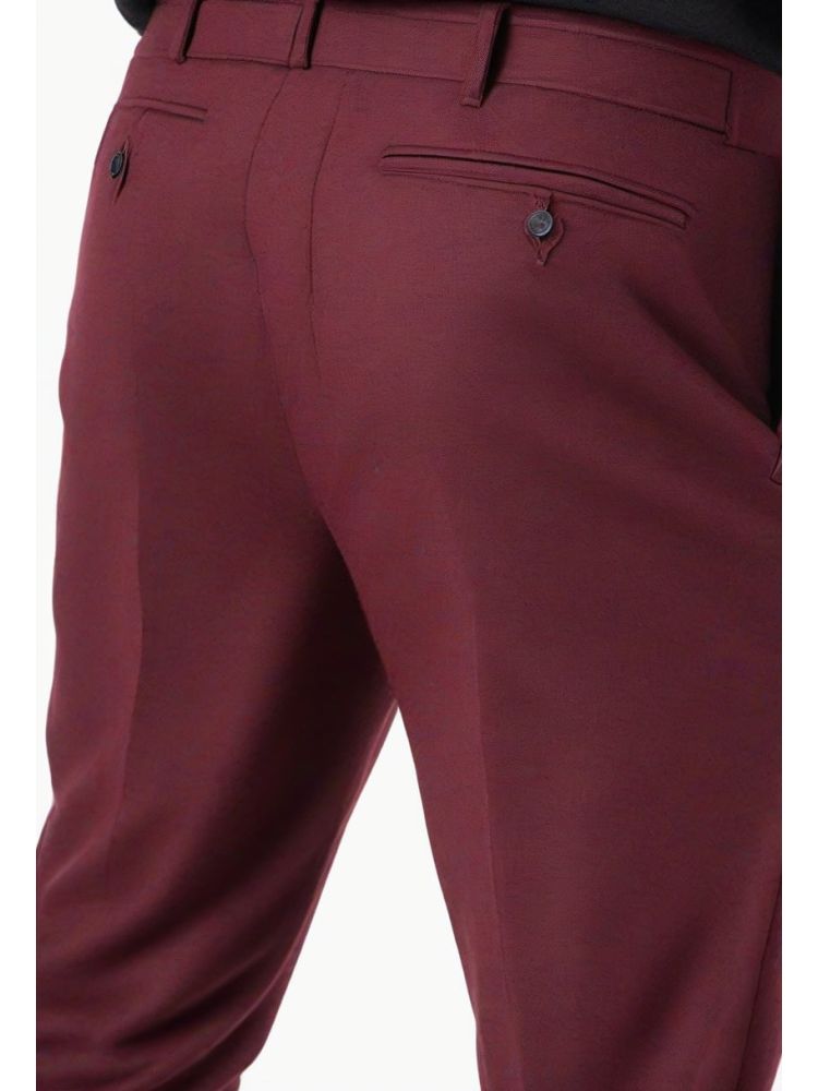 Bordeaux Wool Tapered Trouser