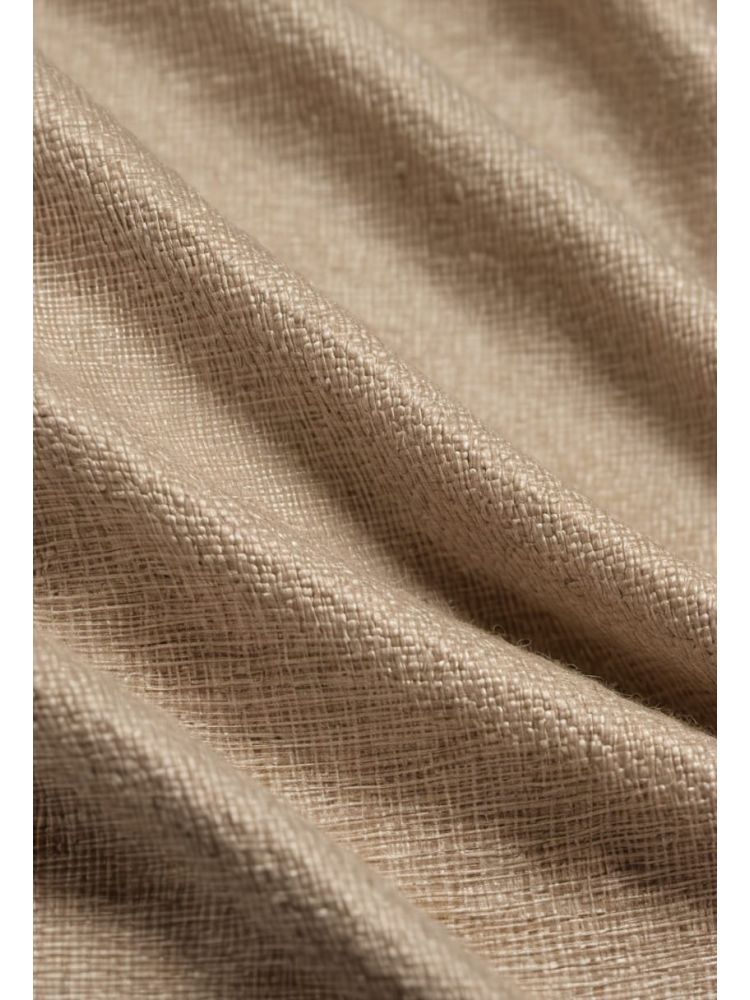 Ecru Linen Drawstring Trouser