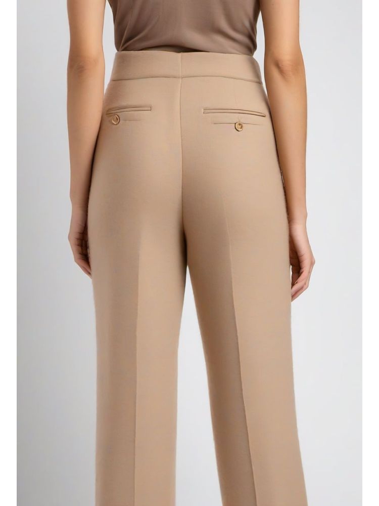 Wool-mohair Wide Trouser