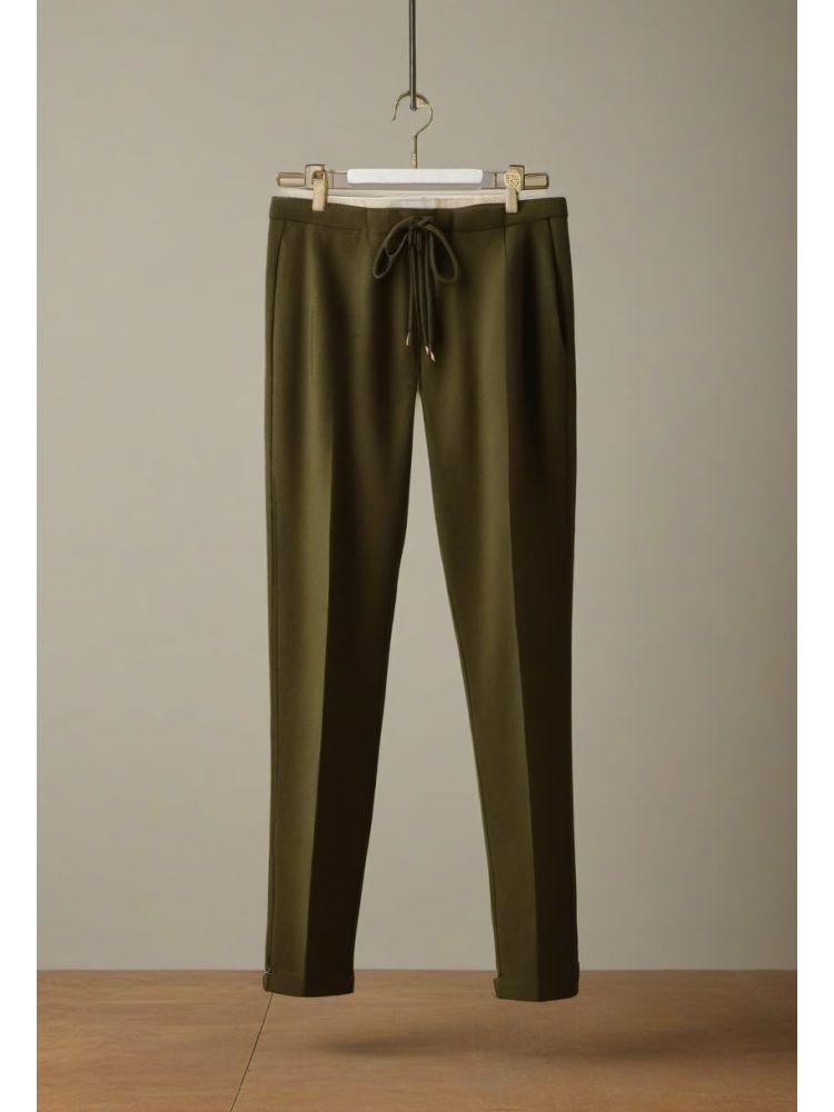 Wool Drawstring Trouser