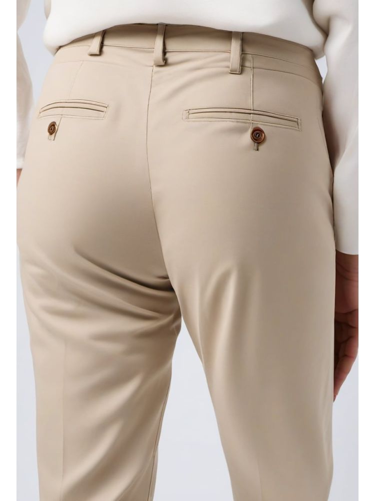 Cotton Straight Trouser