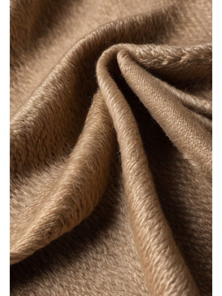Stone Wool-mohair Pleated Trouser