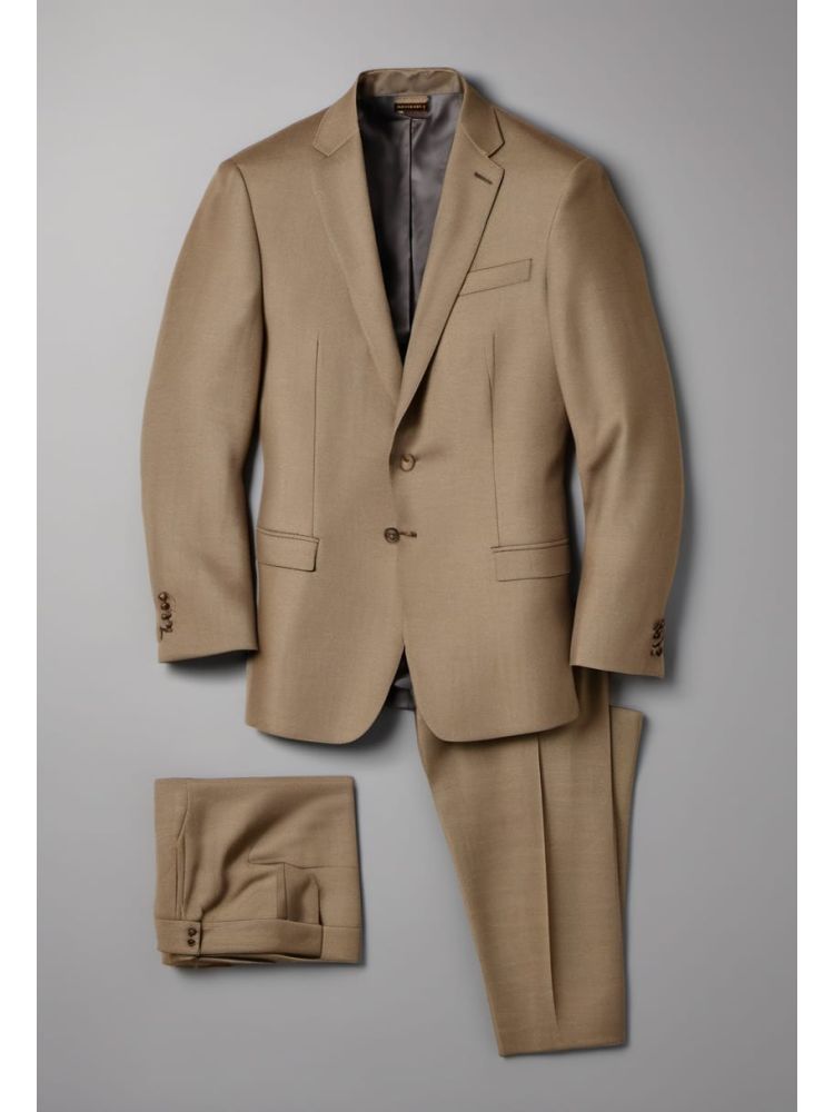 Stone Wool-mohair Pleated Trouser