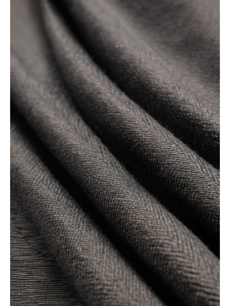 Charcoal Cotton Wide Trouser