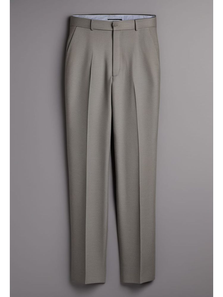 Slate Wool-mohair Straight Trouser