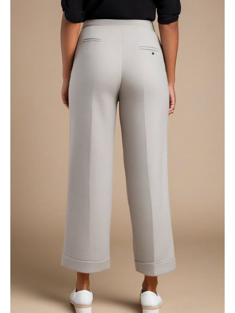 Ink Wool Cropped Trouser