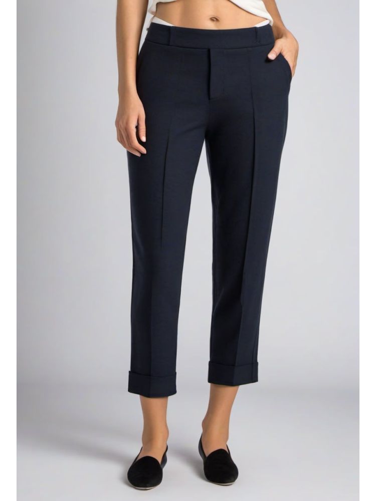 Ink Wool Cropped Trouser
