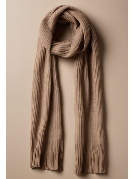 Wool Ribbed Scarf