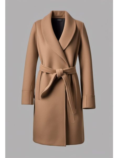 Moss Wool-cashmere Wrap Coat