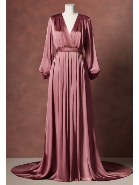 Silk Pleated Dress