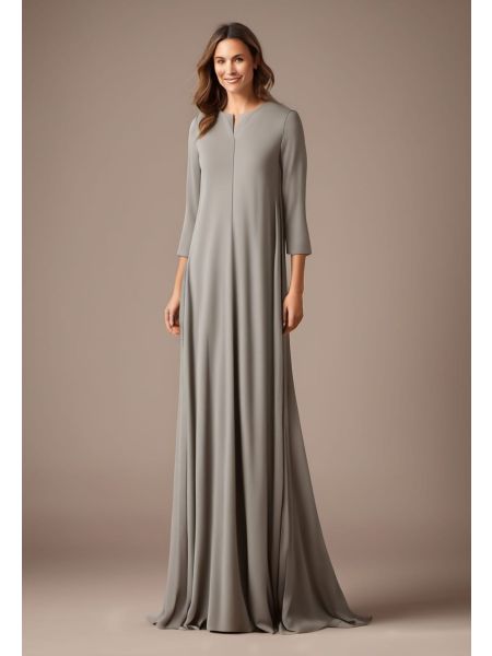Slate Wool Column Dress