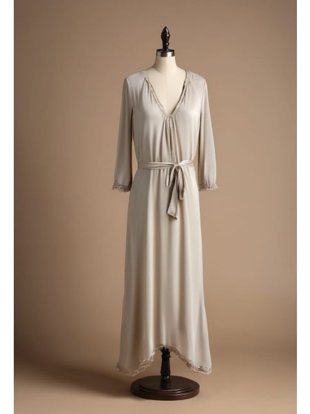 Sand Tencel Tea Dress