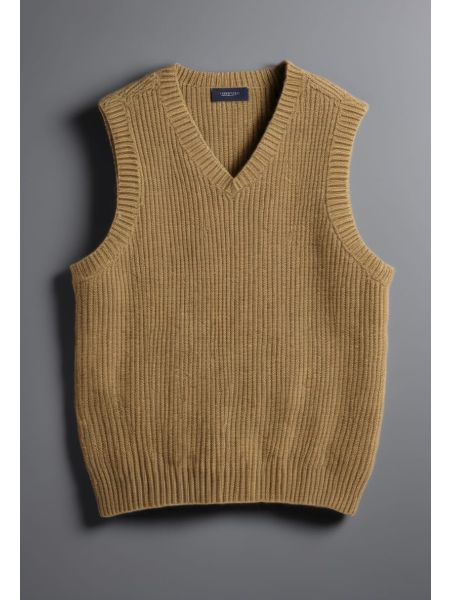 Moss Lambswool Sleeveless Knit