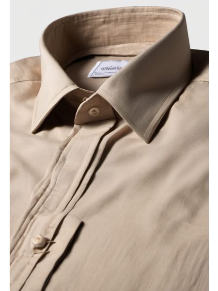 Ecru Linen Classic Shirt