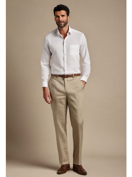 Linen Tapered Trouser