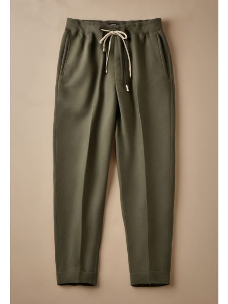 Wool Drawstring Trouser