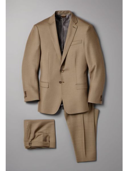 Stone Wool-mohair Pleated Trouser