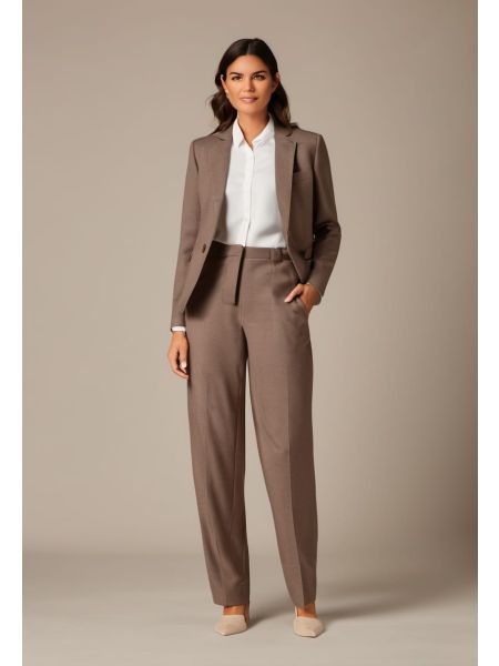 Ink Wool Cropped Trouser